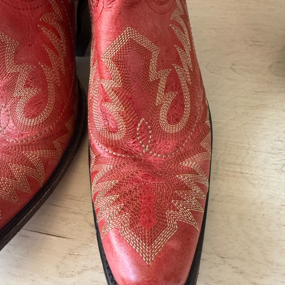 Corral Red Western Cowboy Boots - Picture 4 of 9